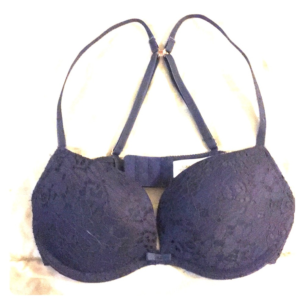 Navy Blue, Lace Bra!